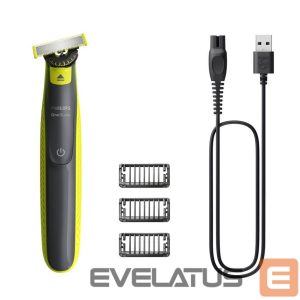 Razor Philips  Shaver | QP2724/23 OneBlade | Operating time (max) 45 min | Wet & Dry | NiMH | Black/Lime 