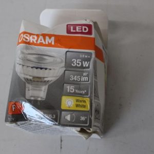 LED bulb Osram  SALE OUT.  Parathom Reflector LED 12V MR16 35 non-dim 36° 3,8W/827 GU5.3 bulb |  Parathom Reflector LED | GU5.3 | 3.8 W | Warm White | DAMAGED PACKAGING 