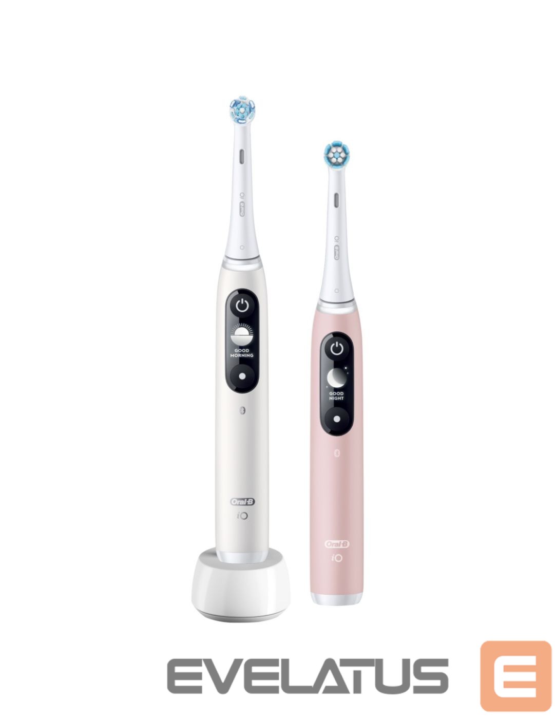 Toothbrush Oral-B Electric Toothbrush | iO6 DuoPack | Rechargeable | For adults | Number of brush heads included 2 | Number of teeth brushing modes 5 | White/Pink