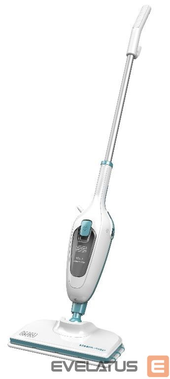 Other small household appliances Black & Decker | Steam mop | FSMH13E10-QS | Power 1300 W | Water tank capacity 0.38 L | White/Blue