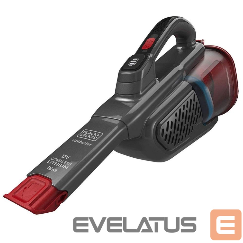 Vacuum cleaner Black & Decker Vacuum Cleaner | BHHV315B-QW | Cordless operating | Handstick | 12 V | Gray/Red
