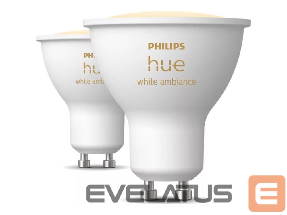 LED bulb Philips Hue Smart Spotlight, 2 pcs pack | GU10 | 4.2 W | Warm to cool white light