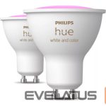 LED bulb Philips Hue  Smart Spotlight, 2pcs pack | GU10 | 4.2 W | Warm to cool white and color 