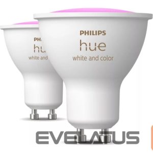 LED bulb Philips Hue  Smart Spotlight, 2pcs pack | GU10 | 4.2 W | Warm to cool white and color 