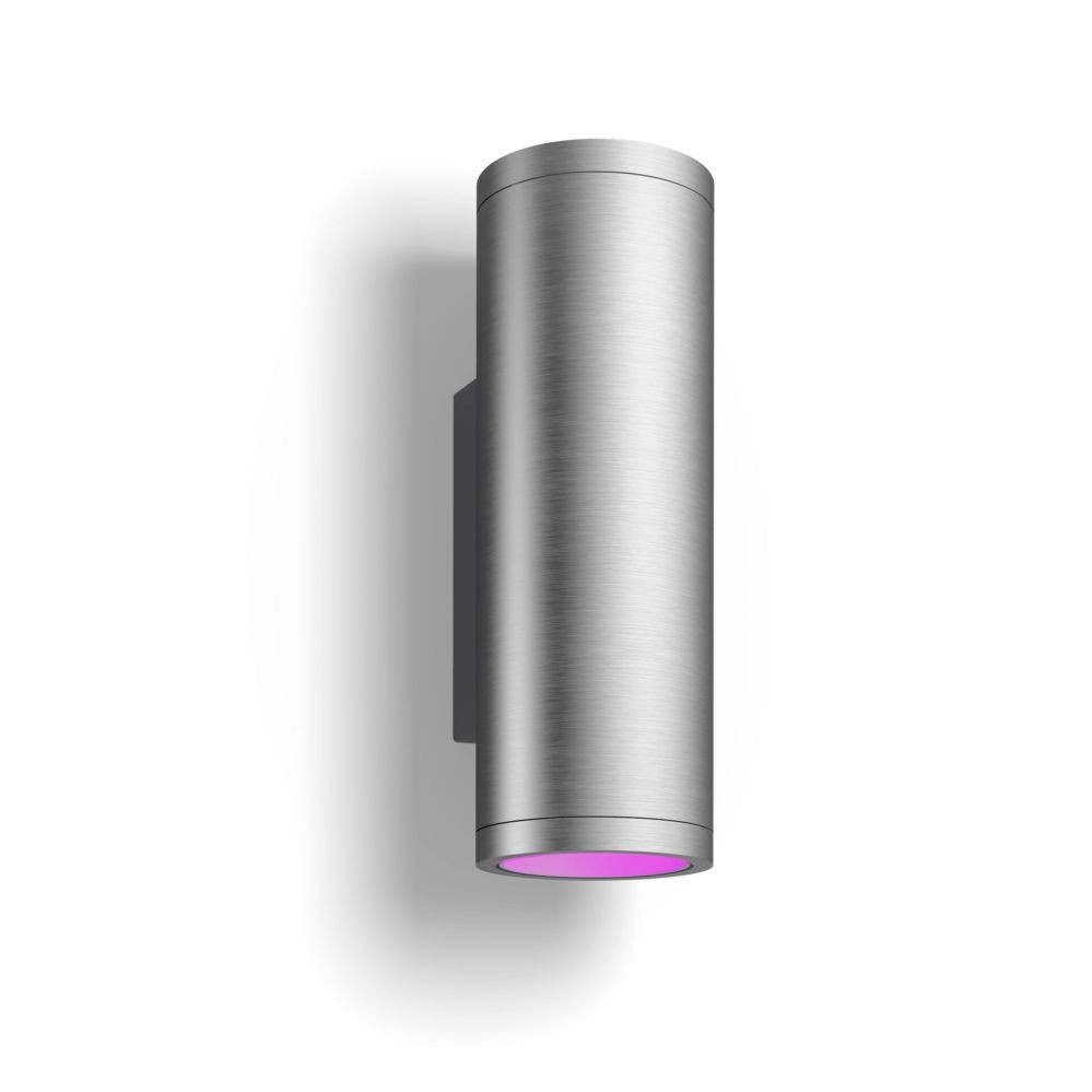 Desc lamp Philips Hue WCA Appear Outdoor Wall Lantern, Inox | 8 W | 2000-6500 Hue White Colour Ambiance