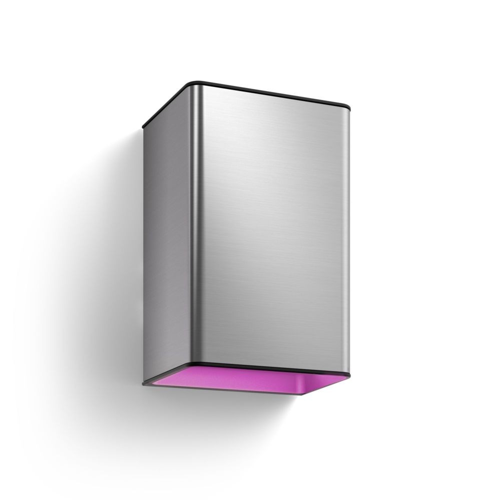 Desc lamp Philips Hue WCA Resonate Outdoor Wall Lantern, Inox | 8 W | 2000-6500 Hue White Colour Ambiance