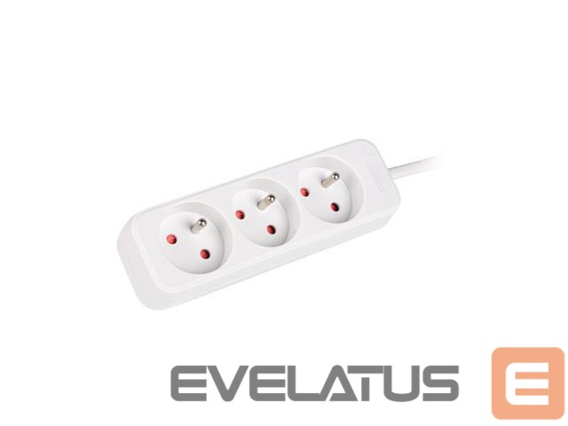 Servers Lanberg Cable Power Strip 3M 3X French Outlets Quality-Grade Copper | PS0-03E-0300-W