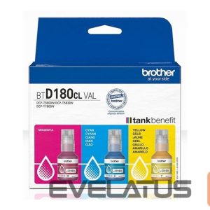 Printer accessories Brother  BTD180CL | Ink refill | Yellow, Cyan, Magenta 