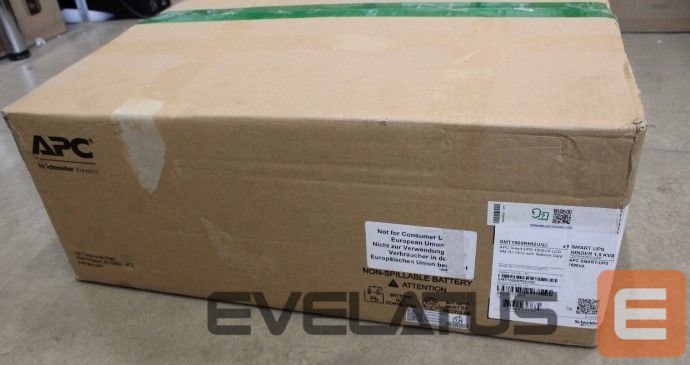 Servers Schneider Electric SALE OUT. APC Smart-UPS, Line Interactive, 1500VA, Rackmount 2U, 230V, 4x IEC C13 outlets, Network Card, AVR, LCD, Black | APC Smart-UPS, Rackmount 2U, 230V, 4x IEC C13 sockets, Network card, AVR, LCD | SMT1500RMI2UNC | 1500 VA | 1000 W | DAMAGED PACKAGING, UNPACKED, SCRATCHED ON TOP AND METAL PARTS | 230 V
