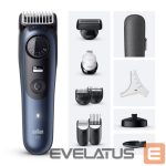 Plaukų kirpimo mašinėlė Braun  Beard Trimmer BT7540 BLK/BLU 