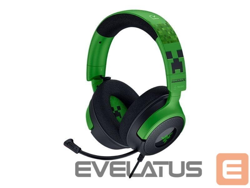 Wireless headphones Razer Gaming Headset | Kraken V4 X | Wired | Over-Ear | Microphone | Minecraft Edition
