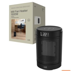 Radiator Mill  FH1500BLACK | Ceramic fan heater | 1500 W | Suitable for rooms up to 22 m² | Black 
