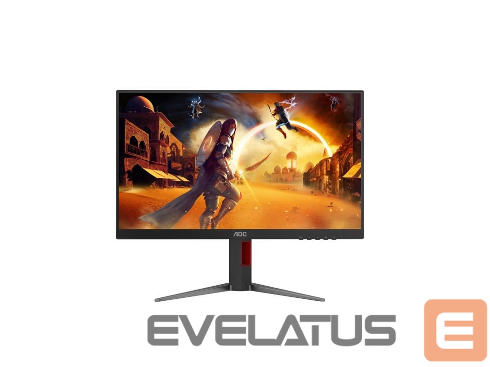 Monitor AOC | 24G4HA | 24 " | Fast IPS | FHD | 16:9 | 200 Hz | 0.5 ms | 1920 x 1080 pixels | 300 cd/m² | HDMI ports quantity 2 | Black, Red