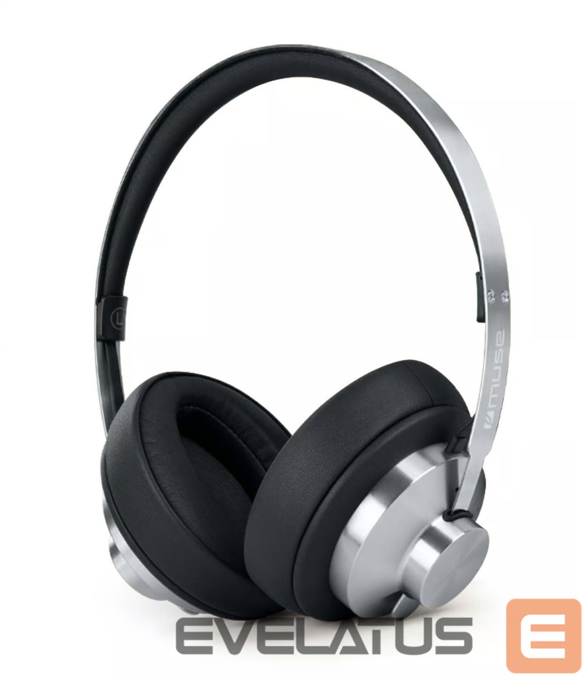Wired headphones Muse Stereo Headphones | M-298 SBL | Bluetooth | ANC | Black/Silver