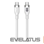 Cable HYPER  1.5m Silicone USB-C to USB-C 60W Charging Cable - White | 