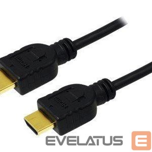 Monitor accessory Logilink  HDMI type A male,1.4 version, connection cable, Black, 3 m 