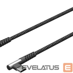Cable Goobay  64659 USB-C to USB-C Textile Cable with Metal Plugs (Space Grey/Silver), 1 m 