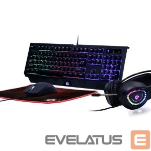 Computer keyboard Gembird  GGS-UMGL4-01 4-in-1 backlight gaming kit "Phantom", US layout 