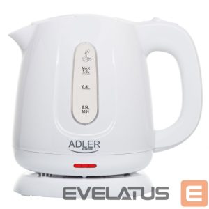 Teapot Adler  Kettle | AD 1373 | Electric | 850 W | 1 L | Polypropylene | 360° rotational base | White 