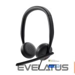 Wired headphones Dell  Headset WH3024 Built-in microphone USB-C, USB-A Black 