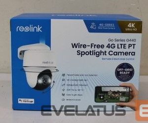 Webcam Reolink  SALE OUT.  Go Series G440 4K 4G LTE Wire Free Camera, White, DAMAGED PACKAGING | 4K 4G LTE Wire Free Camera | Go Series G440 | Dome | 8 MP | Fixed | IP64 | H.265 | MicroSD (Max. 128GB) | DAMAGED PACKAGING 