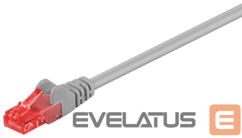 Converter Goobay Patch Cable | 68449 CAT 6 U/UTP | PVC AWG 24/7 | Cable length: 15 m | Grey