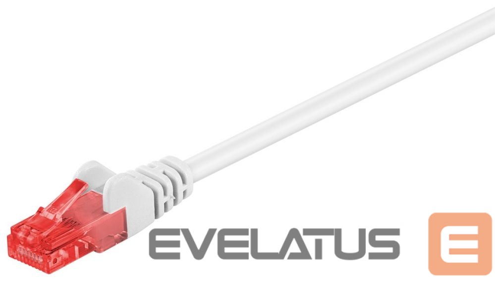 Converter Goobay Patch Cable | 68636 CAT 6 U/UTP | PVC AWG 24/7 | Cable length: 3 m | White