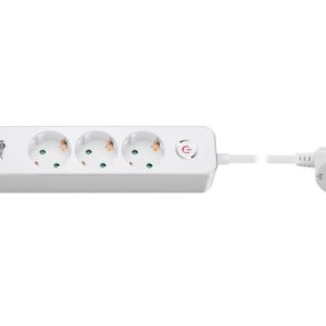 Circuit breaker Goobay  41264 3-Way Power Strip with Switch and USB | Sockets quantity 3 