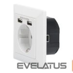 Server - Other Accessories Digitus  Safety socket for flush mounting with 2 USB ports | DA-70613 