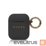 Headphone case Guess - Silicone Case for AirPods 1/2 Black