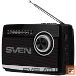 Wired speakers Sven  Speaker SVEN SRP-535, black (3W, FM/AM/SW, USB, microSD, flashlight, battery) 
