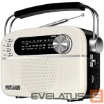 Wired speakers Sven  Speaker SVEN SRP-505, white (3W, Bluetooth, FM/AM/SW, USB, microSD, AUX, battery) 