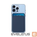 Back panel cover Evelatus Universal iPhone Genuine pocket with MagSafe Blue