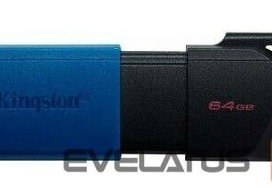 Flash drive Kingston  USB 3.2 Flash Drive DataTraveler Exodia M 64 GB, USB 3.2, Black/Blue 