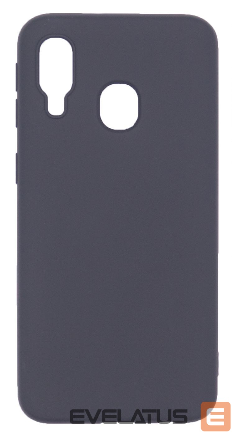 Back panel cover Evelatus Samsung Galaxy A40 Nano Silicone Case Soft Touch TPU Black