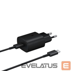Adapter Samsung  Samsung Travel Quick charger Type-C to Type-C 25W, 1M EP-TA800XBEGWW Black