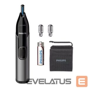 Plaukų kirpimo mašinėlė Philips  Nose, Ear and Eyebrow Trimmer NT3650/16 Grey 