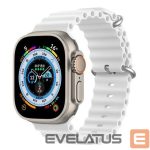Strap Dux Ducis Apple Silicone Strap for Apple Watch 42/44/45/46/49MM White