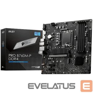 Motherboard for Intel processors MSI  MB B760 S1700 MATX/PRO B760M-P 