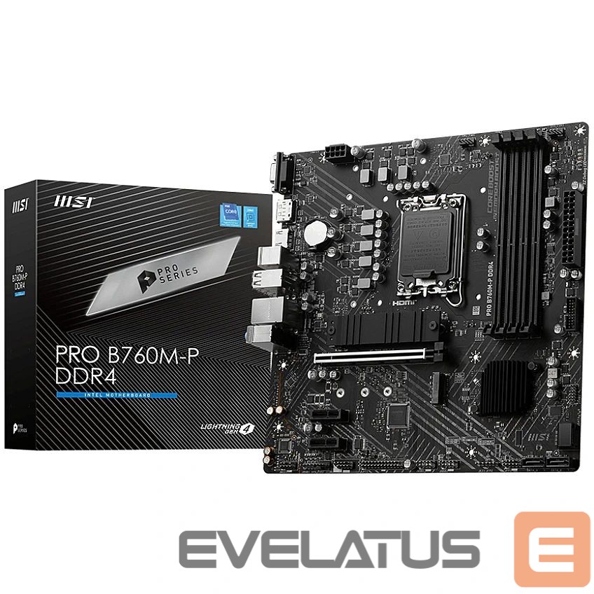 Motherboard for Intel processors MSI MB B760 S1700 MATX/PRO B760M-P