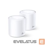 Routers TP-Link  AX3000 Whole Home Mesh Wi-Fi 6 System Deco X60 (2-pack) 802.11ax, 2402+574 Mbit/s, 10/100/1000 Mbit/s, Ethernet LAN (RJ-45) ports 2, Mesh Support Yes, MU-MiMO Yes, Antenna type 4xInternal per Deco uni 