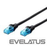 Converter Digitus  CAT 5e U-UTP Patch cord, PVC AWG 26/7, Modular RJ45 (8/8) plug, 3 m, Black 