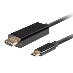 Converter Lanberg  USB-C to HDMI Cable, 0.5 m 4K/60Hz, Black 