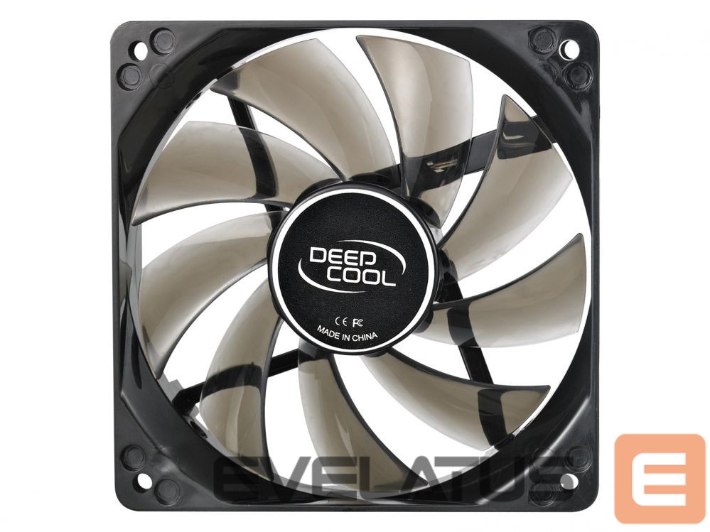 Cooler Deepcool 120 mm case ventilation fan, "Wind Blade 120", transparent, hydro bearing,4 LED's