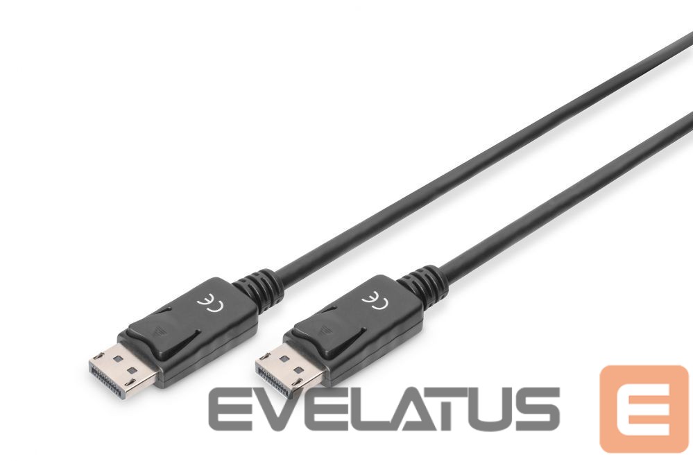 Monitor accessory Digitus DisplayPort Connection Cable AK-340100-010-S Black, DP to DP, 1 m