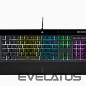 Computer keyboard Corsair  K55 RGB PRO Gaming keyboard, RGB LED light, US, Wired, Black 