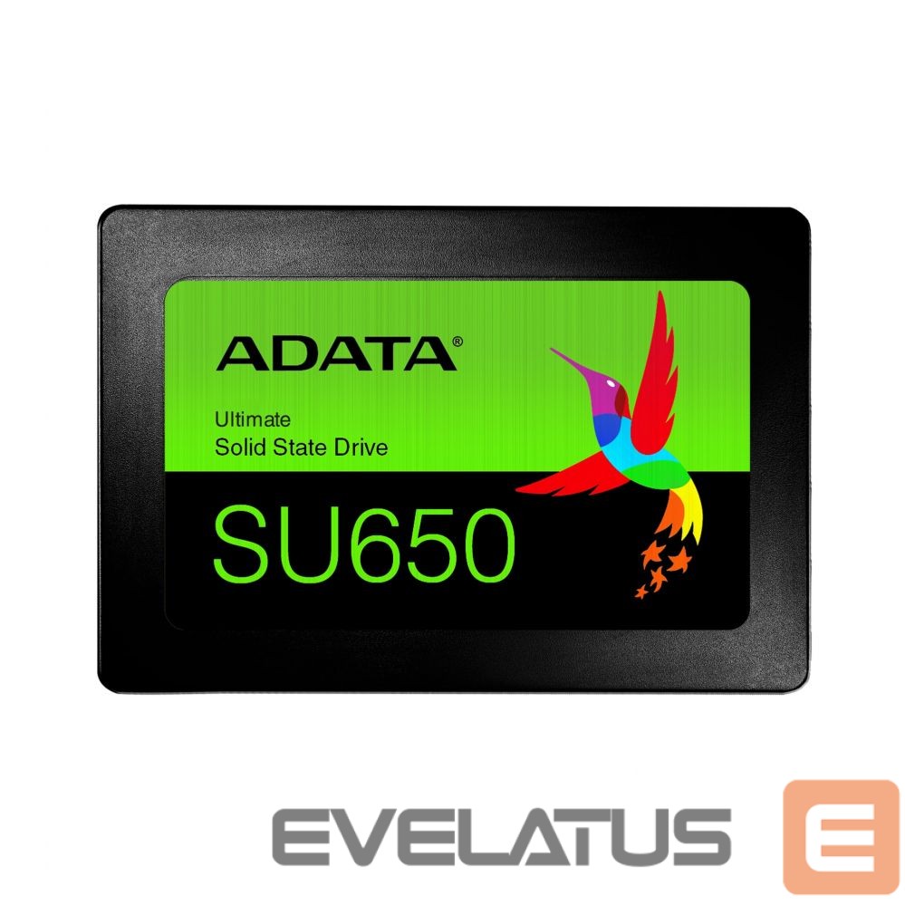 Hard drive SSD ADATA Ultimate SU650 256 GB, SSD form factor 2.5", SSD interface SATA 6Gb/s, Write speed 450 MB/s, Read speed 520 MB/s