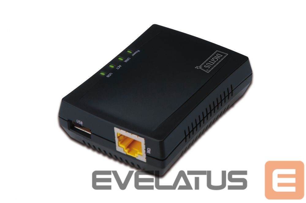 Converter Digitus Multifunction USB Network Server DN-13020 Black