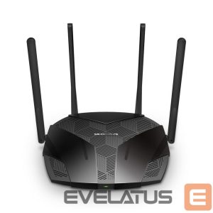 Routers MERCUSYS  Dual-Band Wi-Fi 6 Router MR80X AX3000 802.11ax, 2402+574 Mbit/s, Ethernet LAN (RJ-45) ports 3xGigabit LAN, MU-MiMO Yes, Antennas quantity 4 