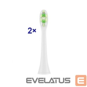 Toothbrush ETA  Toothbrush replacement  WhiteClean 070790400 Heads, For adults, Number of brush heads included 2, White 